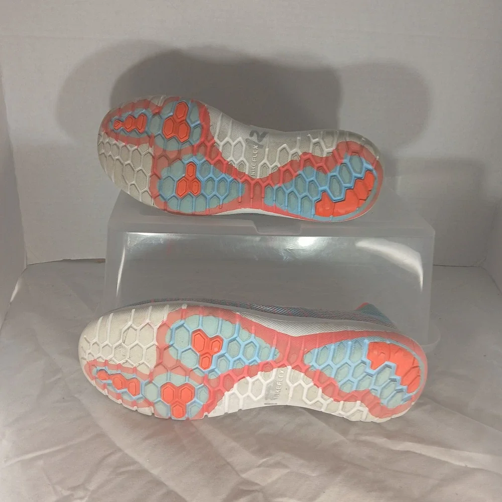 Nike‎ Flex Experience Run 4 GS Blue Crimson Youth Running Shoes Size 6Y